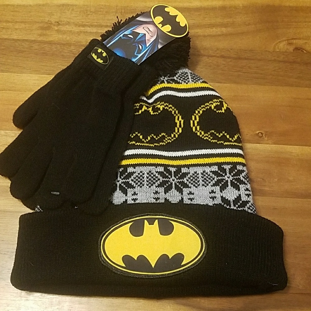 Batman hat and glove set